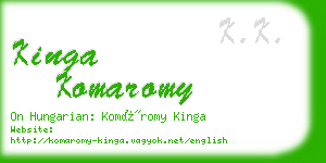 kinga komaromy business card